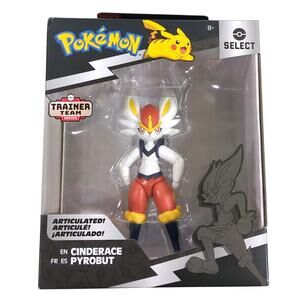 Pokémon Select Series 9 Cinderace Limited Edition 6" Action Figure NEW Jazwares